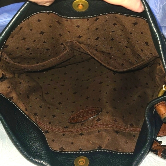 Fossil leather cossbody/shoulder bag. * 2 straps - Picture 7 of 13